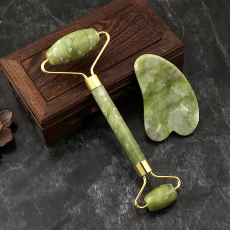 Rodillo de Jade + Gua sha