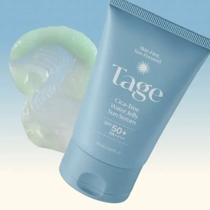☀️💚 TAGE Cica-Tree Water Jelly Sun Serum SPF 50+ PA++++ 💚☀️