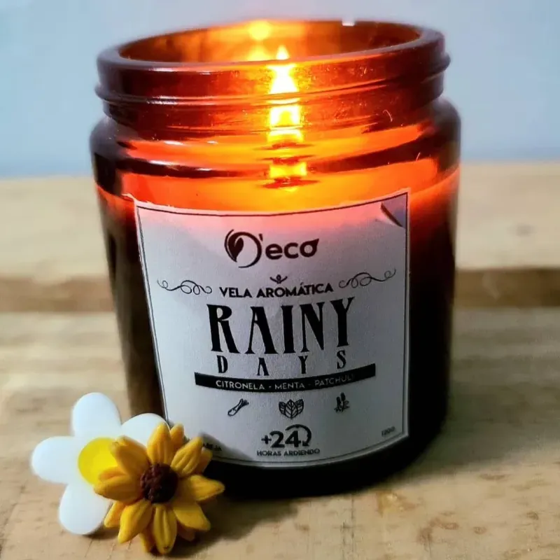 Vela aromática Rainy Days 120g (D'eco)