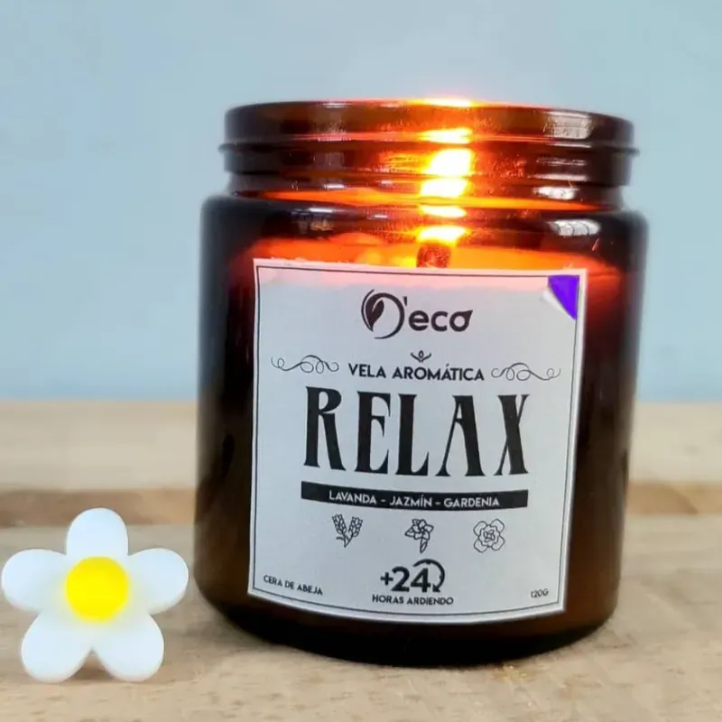 Vela aromática Relax 120g  (D'eco)