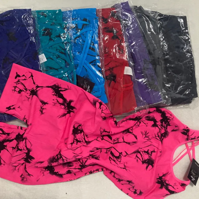 Monos cortos marmoleados 