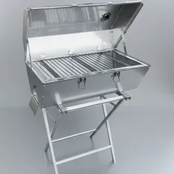 Horno de Carbón Modelo 4 Inox