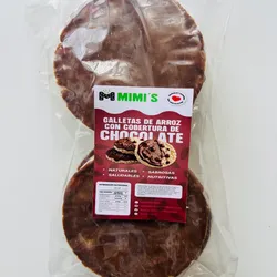 Galleta de arroz con cobertura de chocolate