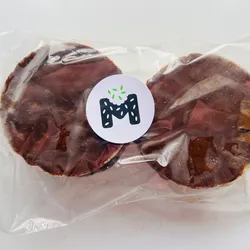 Galleta de arroz con cobertura de chocolate