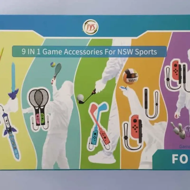 🎾9 en 1 Accesorios de juegos y deporte para N-S