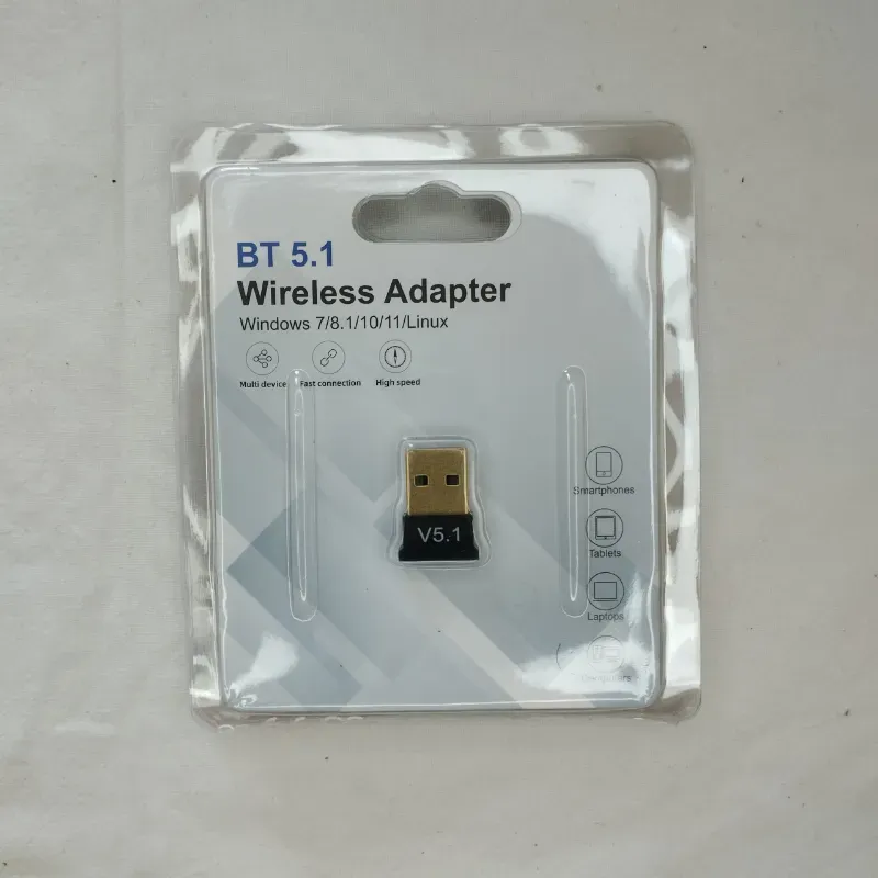 🔃Adaptador USB BT conveniente y práctico versión v5.1 portátil y compacto para el hogar