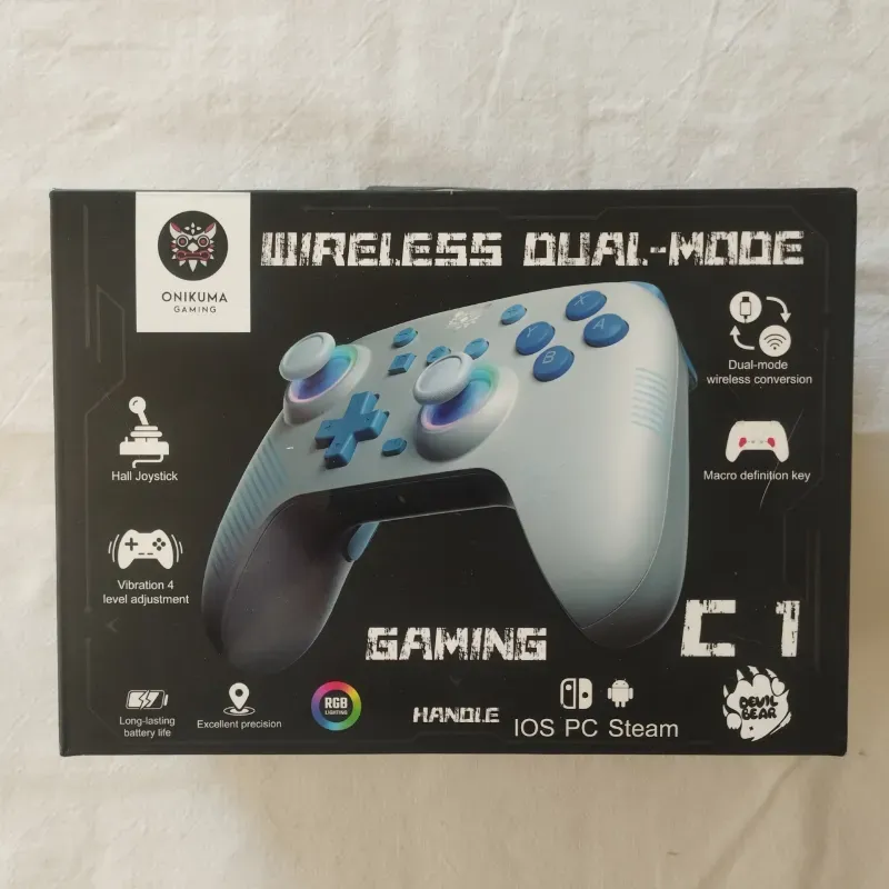 🎮Controlador de juegos inalámbrico de modo dual Onikuma C1 🐲(Nuevo en caja🆕📦)