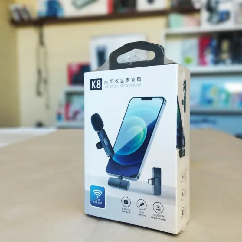 🎤Micrófono de solapa con clip inalámbrico dual K8