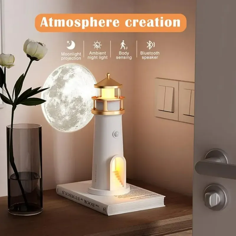 🌚Proyector de luz de luna realista de alta definición🌊