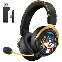 Audífonos Gaming inalámbricos Gtheos Spark01 negros