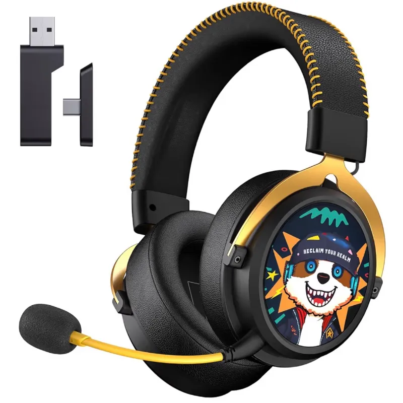 Audífonos Gaming inalámbricos Gtheos Spark01 negros