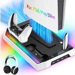Base de carga y enfriamiento ps5 slim ps5 pro y ps5 fat