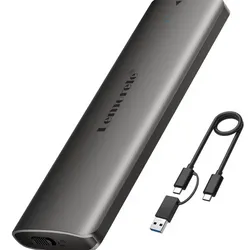 Carcasa lemorele de aluminio para M.2 NVMe, USB 3.2 Gen2 10Gbps sin herramientas, carcasa SSD para llave M NVMe PCIe, adaptador USB Nvme compatible con UASP Trim para 2280 2260 2242 2230 (satélite no soportado