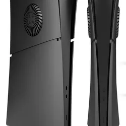 Carcasa negra con regilla de enfriamiento para ps5 slim digital