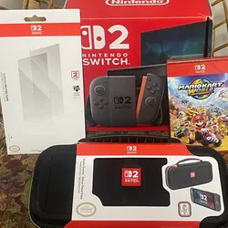 Combo Nintendo switch 2 edición Mario Kart world más bolso y mica originales