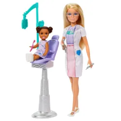 Barbie Muñeca Dentista con Paciente y Accesorios