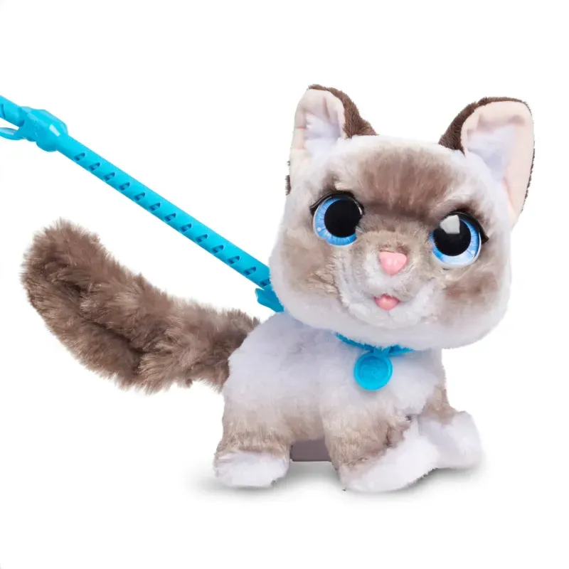 🐱 Gatito Interactivo con Correa ✨💙