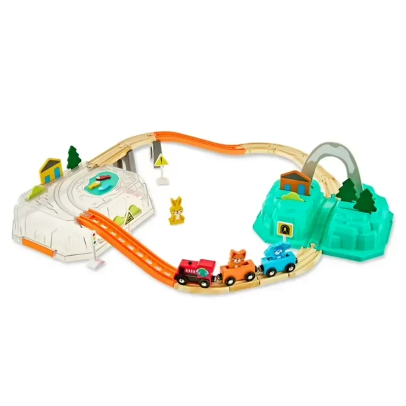 🚂 Juego de Trenes de Madera 🎨✨