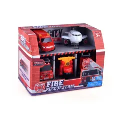 Juguete Fire Rescue Team 🚒 Set de Camiones de Bomberos y Avión