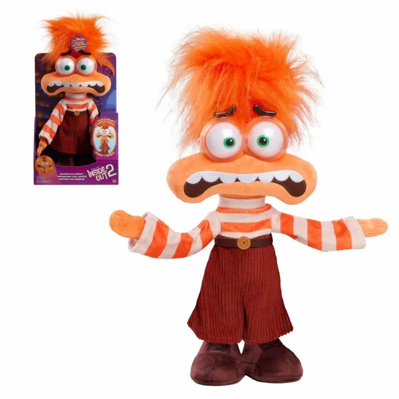 💜 Peluche Interactivo Inside Out 2 – Anxiety 🤯✨