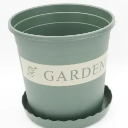 Maceta cartel GARDEN con plato
