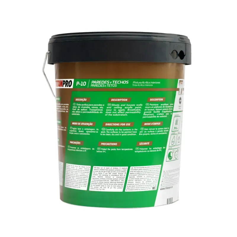 Pintura vinil blanco Titan P-10 (15 lt)