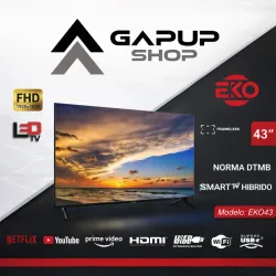 Televisor EKO 43" Smart TV+Cajita Interna