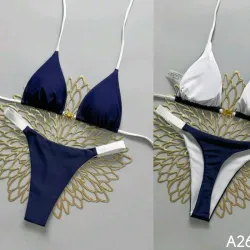 Bikini azul hilo