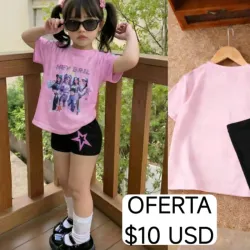 Conjunto kpop short y pulover
