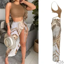 Conjunto saya estampado