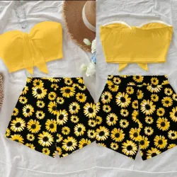 Conjunto short amarillo