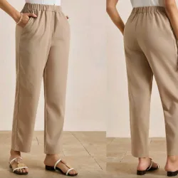 Pantalón color beige