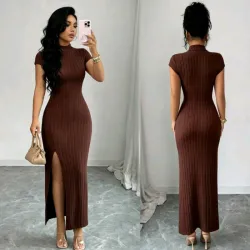 Vestido largo ajustado