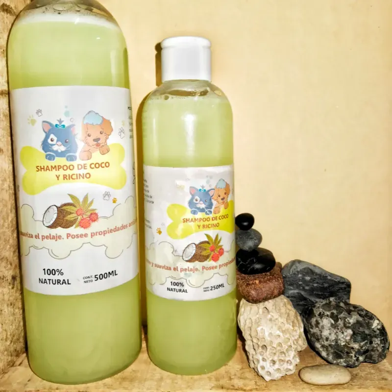 Shampoo de coco con ricino 500 ml