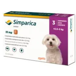 Simpárica para perros de 2.5 a 5 Kg