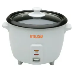 Imusa New Electric Rice Cooker with Bowl 8 Cup (Uncooked) 16 Cup (Cooked)