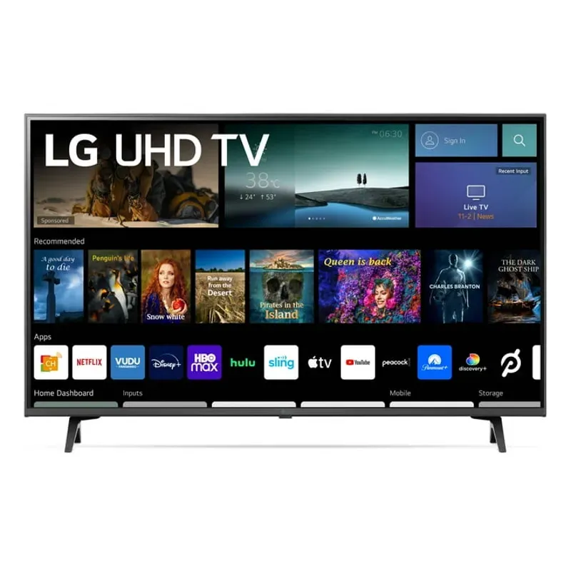 LG 43” 4K UHD Smart TV 2160p webOS, 43UQ7070ZUD