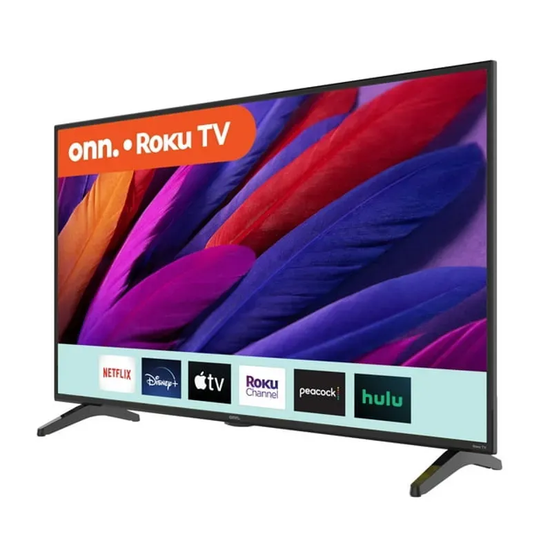 onn. 43” Class 4K UHD (2160P) LED Roku Smart Television HDR (100012584)