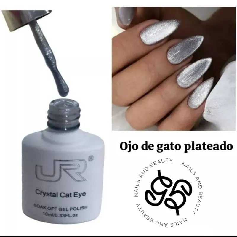 Pintura Ojo de Gato JR Plateada 