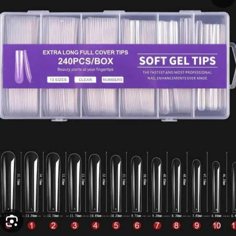 Caja 240 tips soft gel