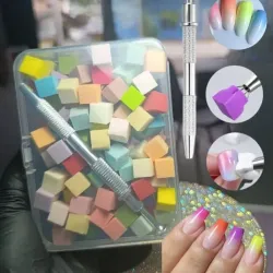 Caja de esponjas para difuminar + gancho