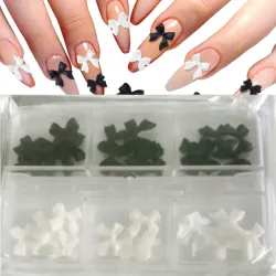 Caja de lazos (blanco y negro)