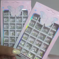Caja de piedra tornasol (variadas) 24 espacios