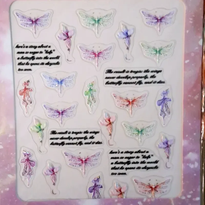 Calcomania 5D libélula 