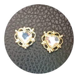 Joya corazón plateado