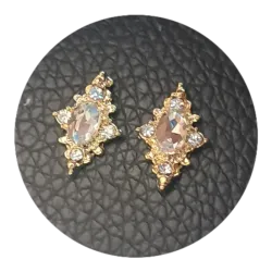 Joya dorada rombo champán