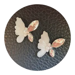 Joya mariposa blanca