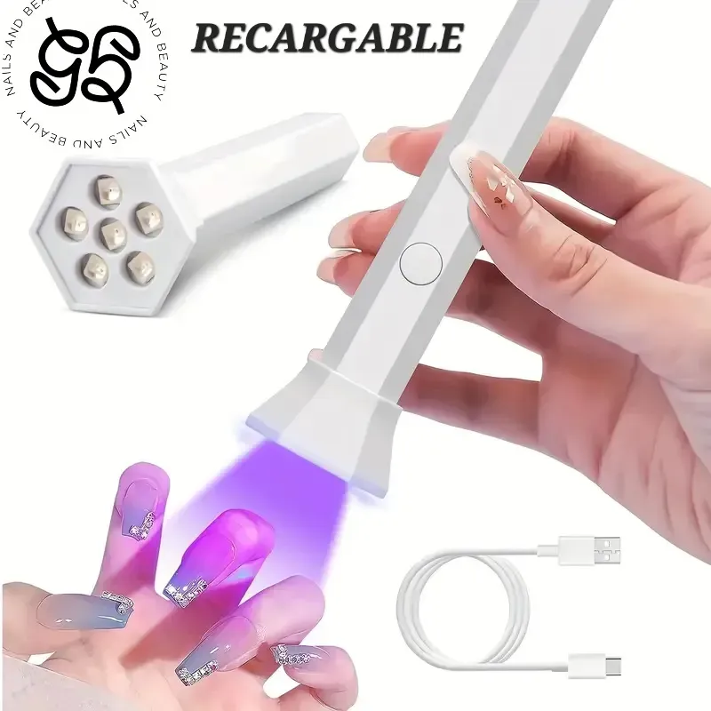 Lámpara recargable UV/ LED de secado rápido 