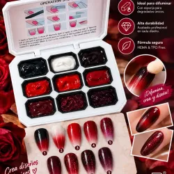 Paleta de gel para difuminar ( Rojos )