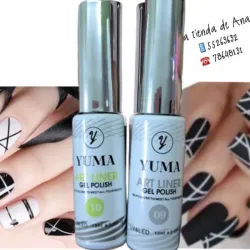 Par liner blanco y negro